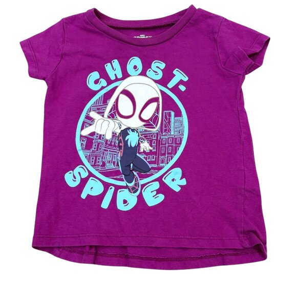 Marvel Spidey & Amazing Friends Ghost-Spider Toddler Tee 2T Purple - Picture 1 of 4